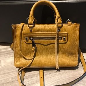 Rebecca Minkoff micro Regan satchel yellow mustard
